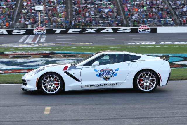 The Chevrolet Corvett pace car for the Rainguard Water Sealers 600 at Texas Motor Speedway -- Photo by: Chris Jones