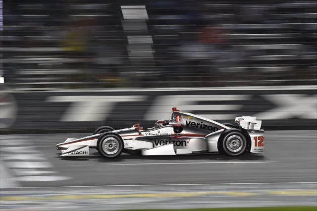 Will Power streaks across the start-finish line during the Rainguard Water Sealers 600 at Texas Motor Speedway -- Photo by: Chris Owens
