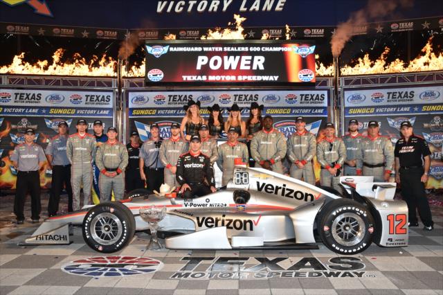 Will Power and Team Penske win the 2017 Rainguard Water Sealers 600 at Texas Motor Speedway -- Photo by: Chris Owens