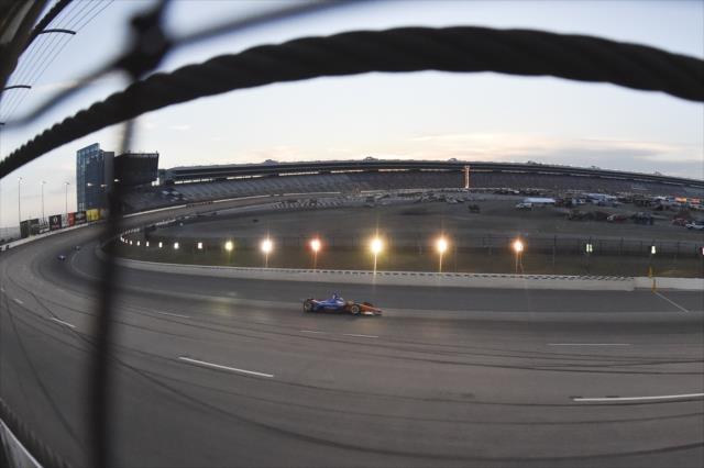 Scott Dixon races through Turn 2 during the DXC Technology 600 at Texas Motor Speedway -- Photo by: Chris Owens