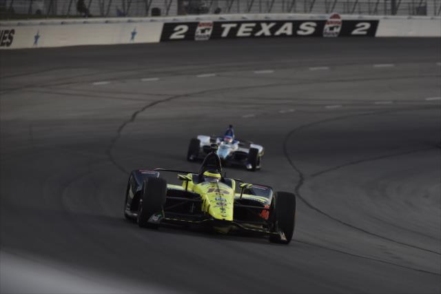 Sebastien Bourdais exits Turn 2 during the DXC Technology 600 at Texas Motor Speedway -- Photo by: Chris Owens