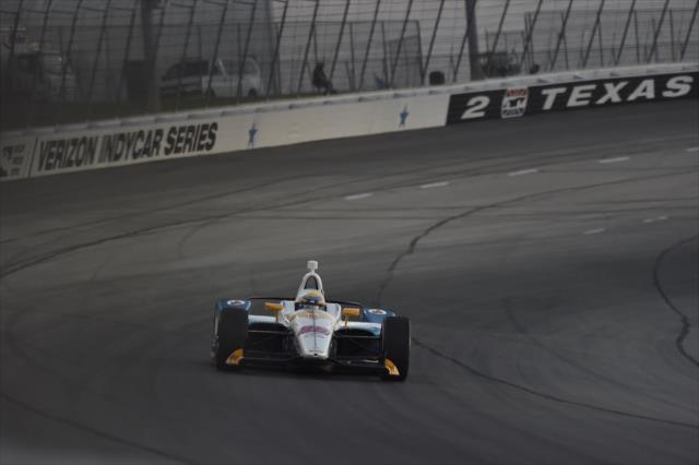 Gabby Chaves sails out of Turn 2 during the DXC Technology 600 at Texas Motor Speedway -- Photo by: Chris Owens