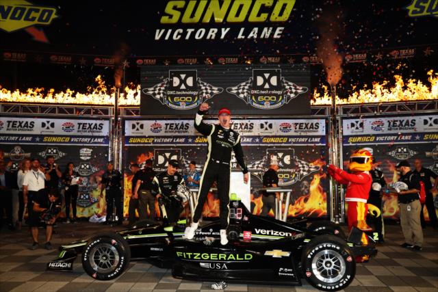 Josef Newgarden wins the DXC Technology 600 at Texas Motor Speedway -- Photo by: Chris Jones
