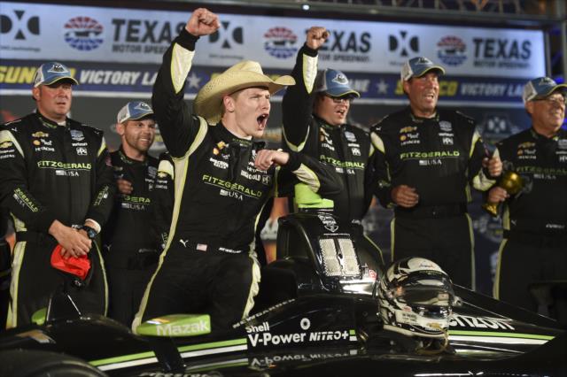 Josef Newgarden wins the DXC Technology 600 at Texas Motor Speedway -- Photo by: Chris Owens