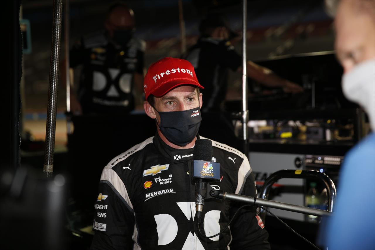 Simon Pagenaud finishes second in the Genesys 300 at Texas Motor Speedway Saturday, June 6, 2020 -- Photo by: Chris Jones