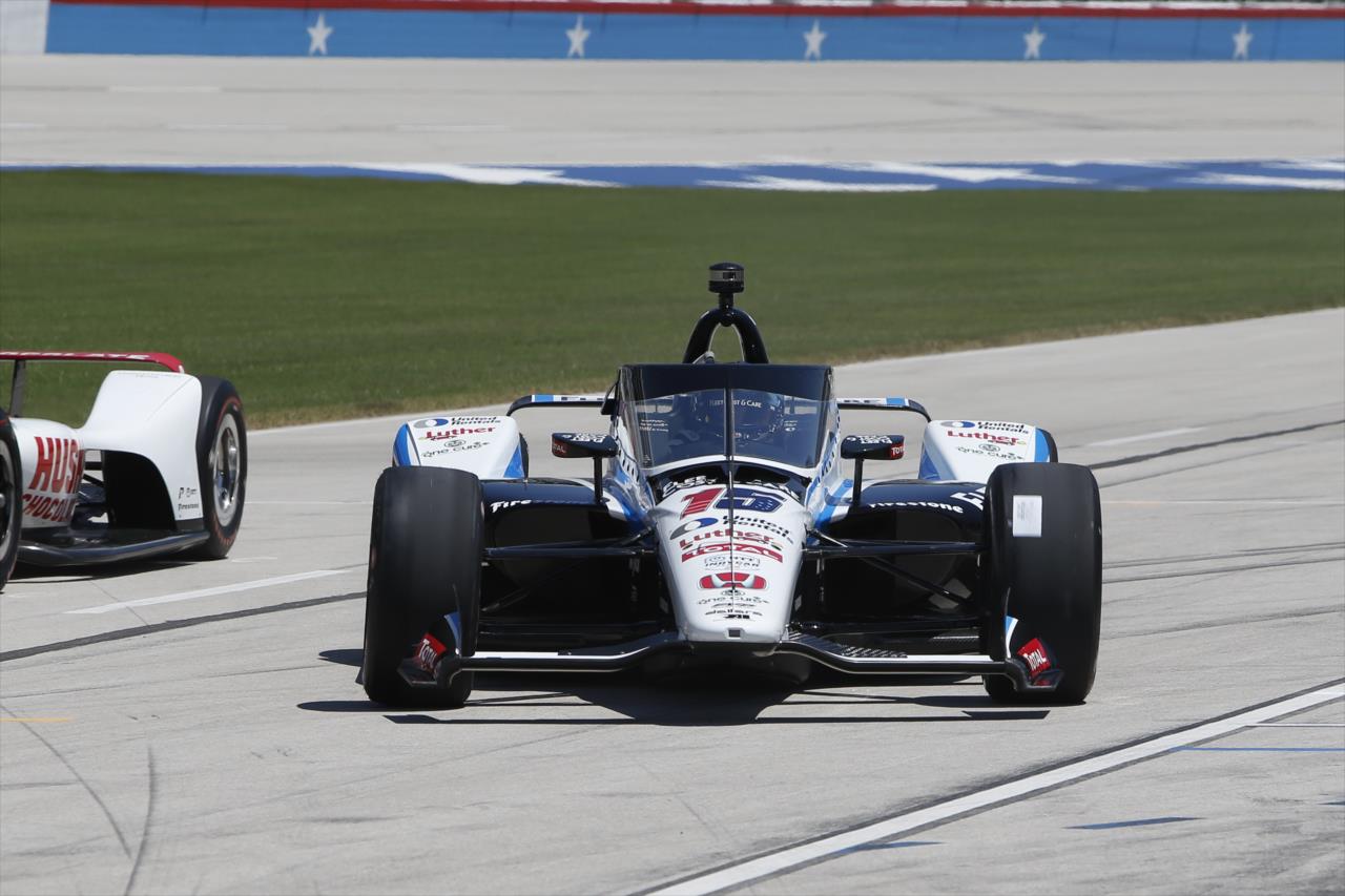 Graham Rahal during practice for the Genesys 300 at Texas Motor Speedway Saturday, June 6, 2020 -- Photo by: Chris Jones