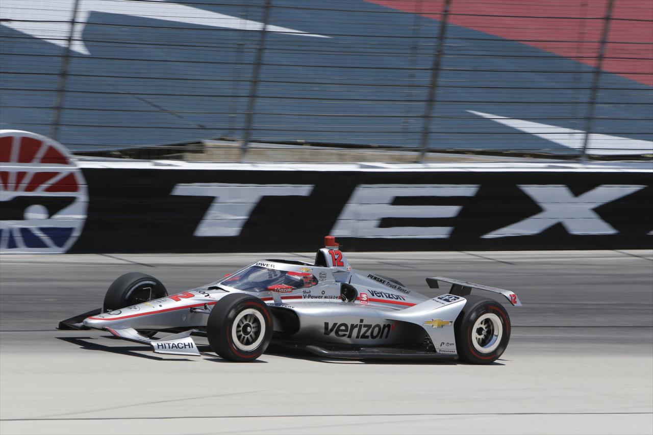 Will Power during practice for the Genesys 300 at Texas Motor Speedway Saturday, June 6, 2020 -- Photo by: Chris Jones