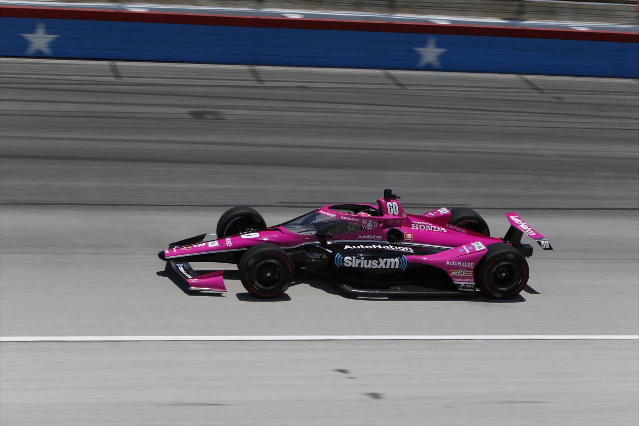 Jack Harvey during practice for the Genesys 300 at Texas Motor Speedway Saturday, June 6, 2020 -- Photo by: Chris Jones