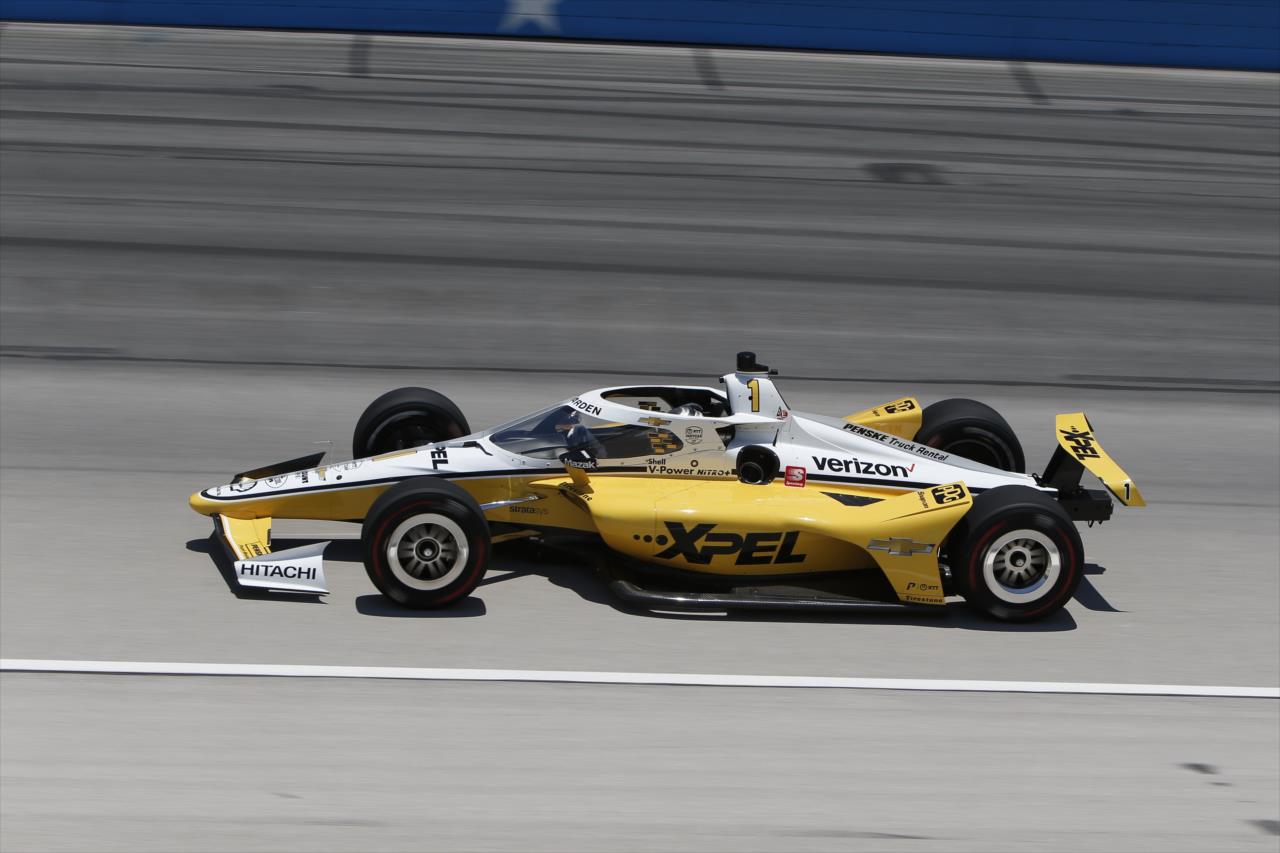 Josef Newgarden during practice for the Genesys 300 at Texas Motor Speedway Saturday, June 6, 2020 -- Photo by: Chris Jones