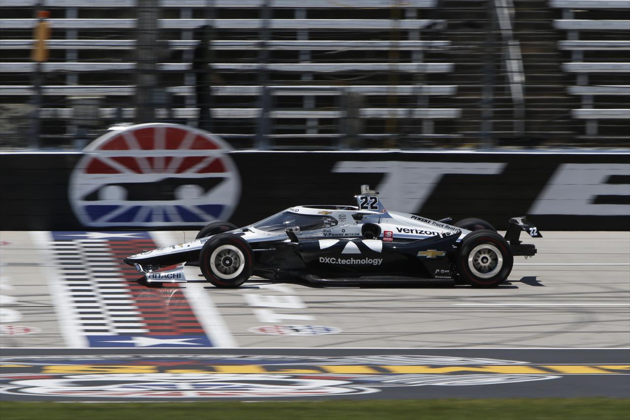 Simon Pagenaud during practice for the Genesys 300 at Texas Motor Speedway Saturday, June 6, 2020 -- Photo by: Chris Jones