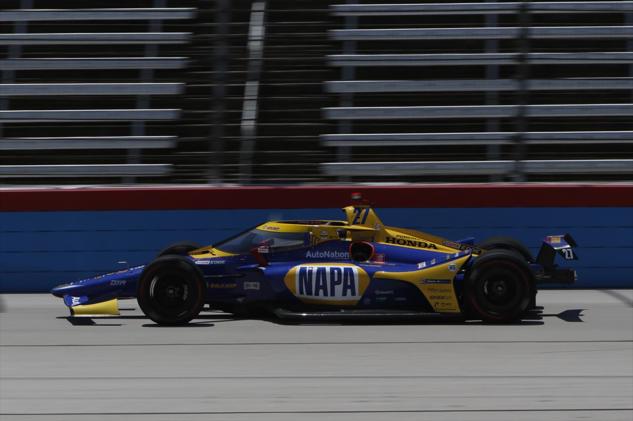 Alexander Rossi during practice for the Genesys 300 at Texas Motor Speedway Saturday, June 6, 2020 -- Photo by: Chris Jones