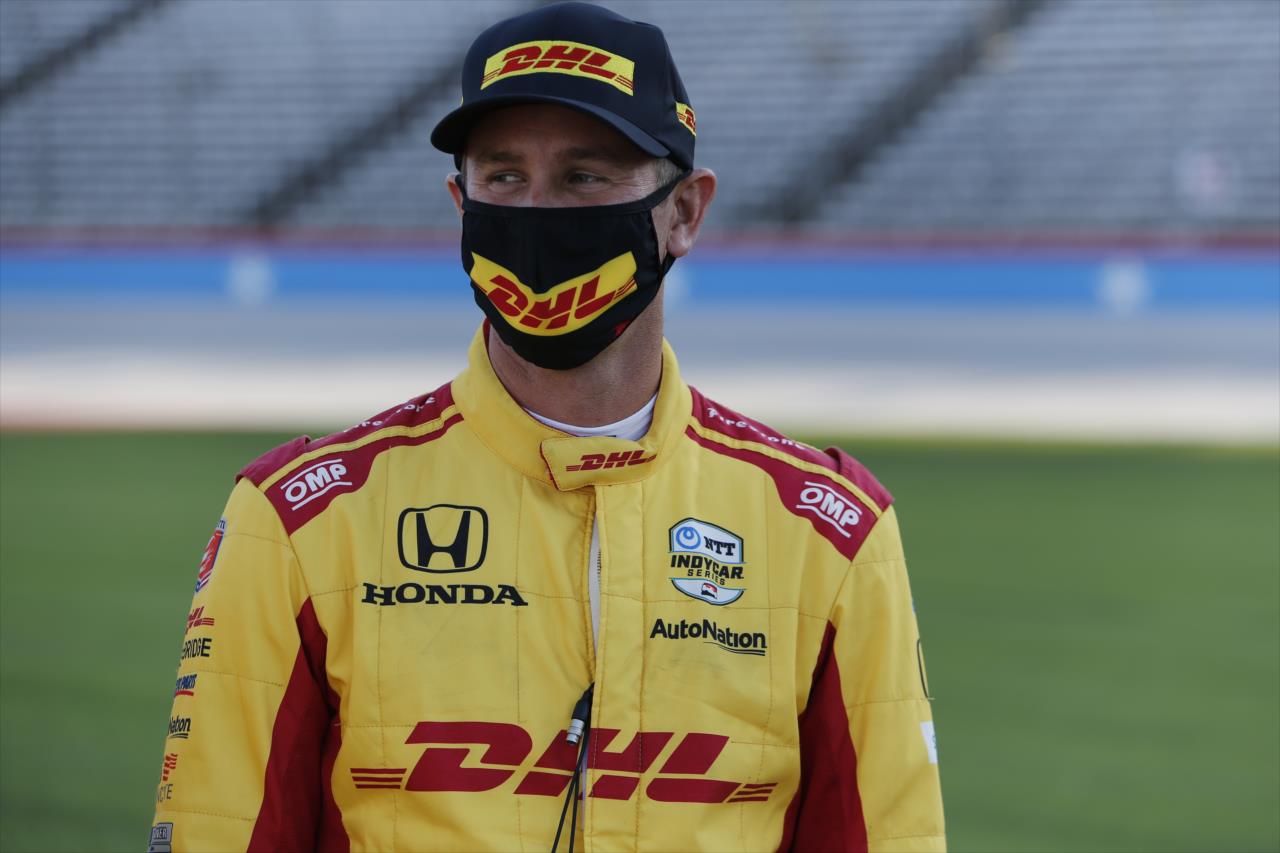 Ryan Hunter-Reay prior to the Genesys 300 at Texas Motor Speedway Saturday, June 6, 2020 -- Photo by: Chris Jones