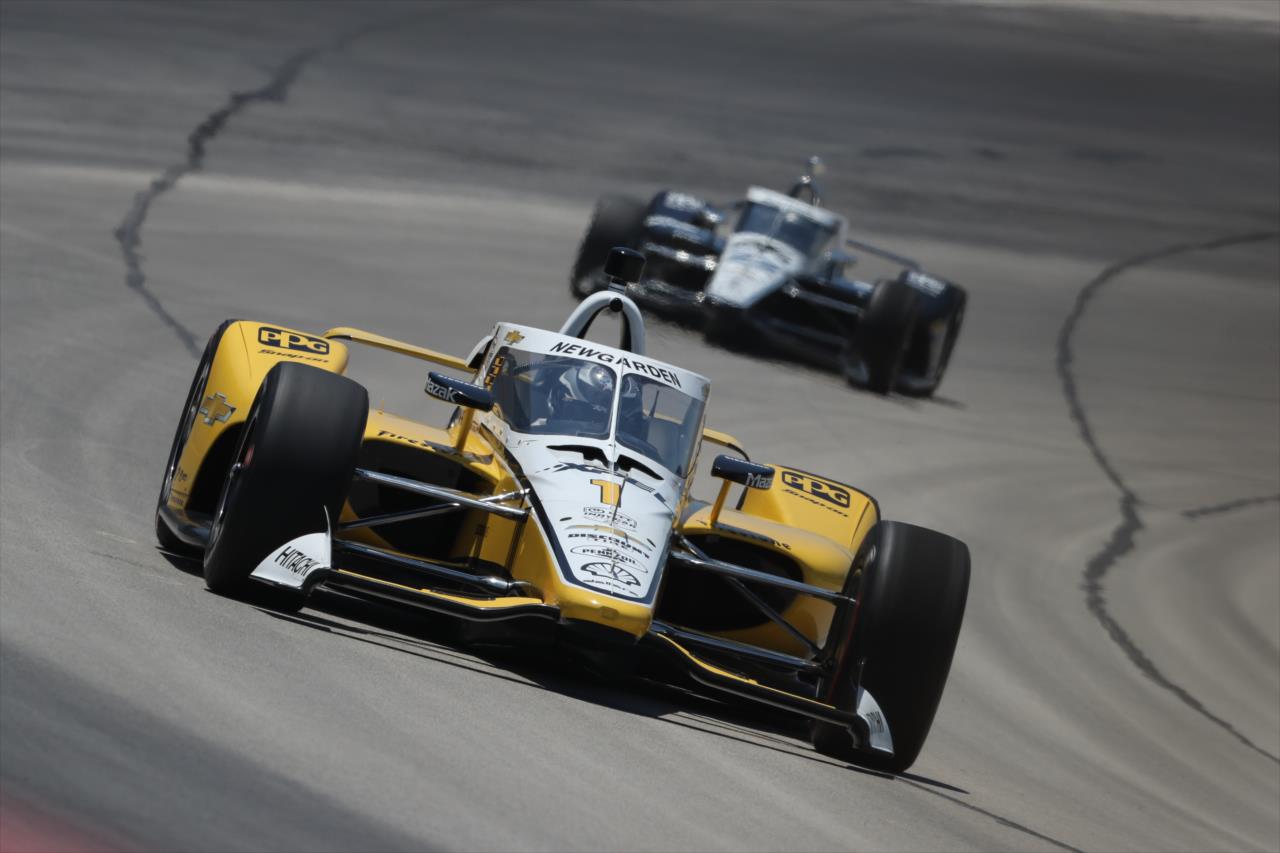 Josef Newgarden during practice for the Genesys 300 at Texas Motor Speedway Saturday, June 6, 2020 -- Photo by: Chris Owens