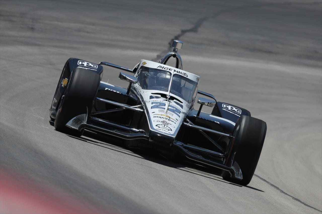 Simon Pagenaud during practice for the Genesys 300 at Texas Motor Speedway Saturday, June 6, 2020 -- Photo by: Chris Owens