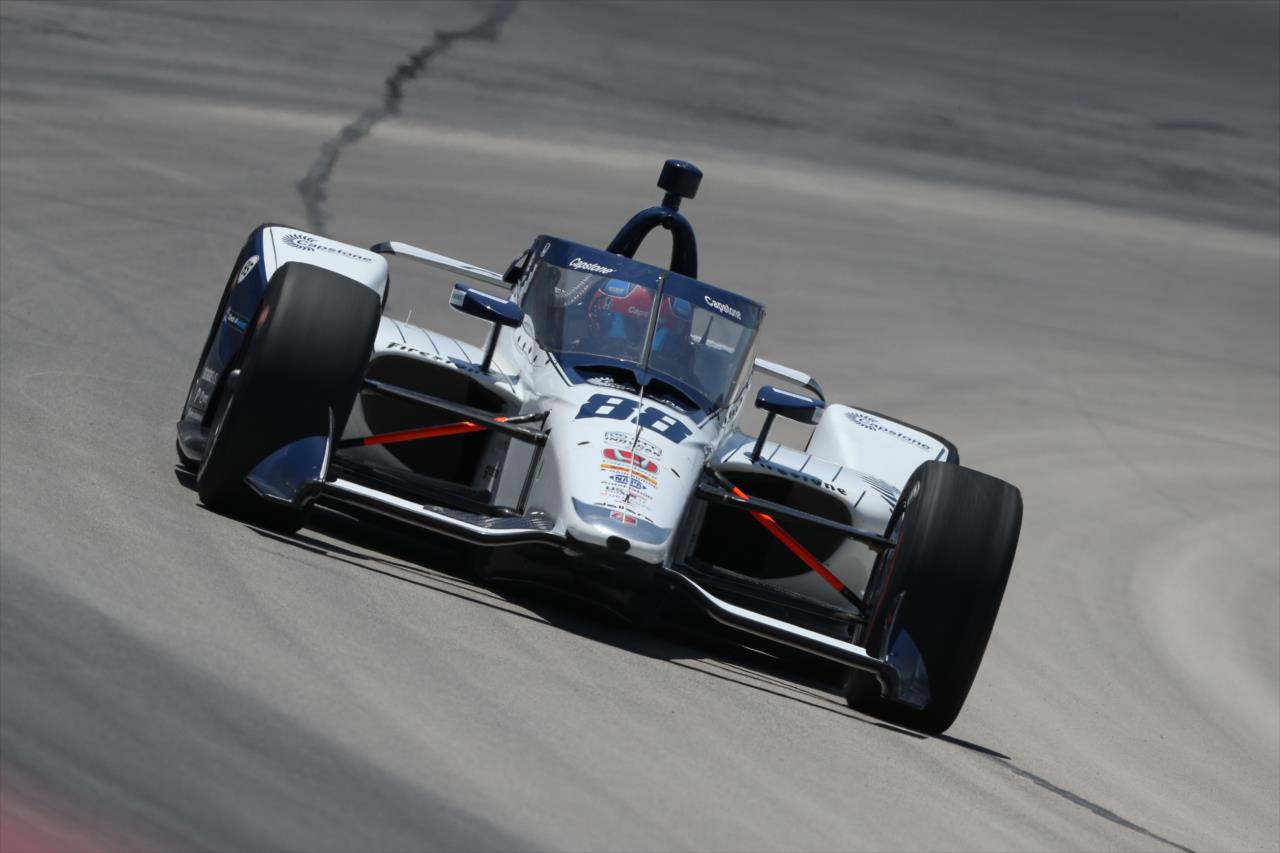 Colton Herta during practice for the Genesys 300 at Texas Motor Speedway Saturday, June 6, 2020 -- Photo by: Chris Owens