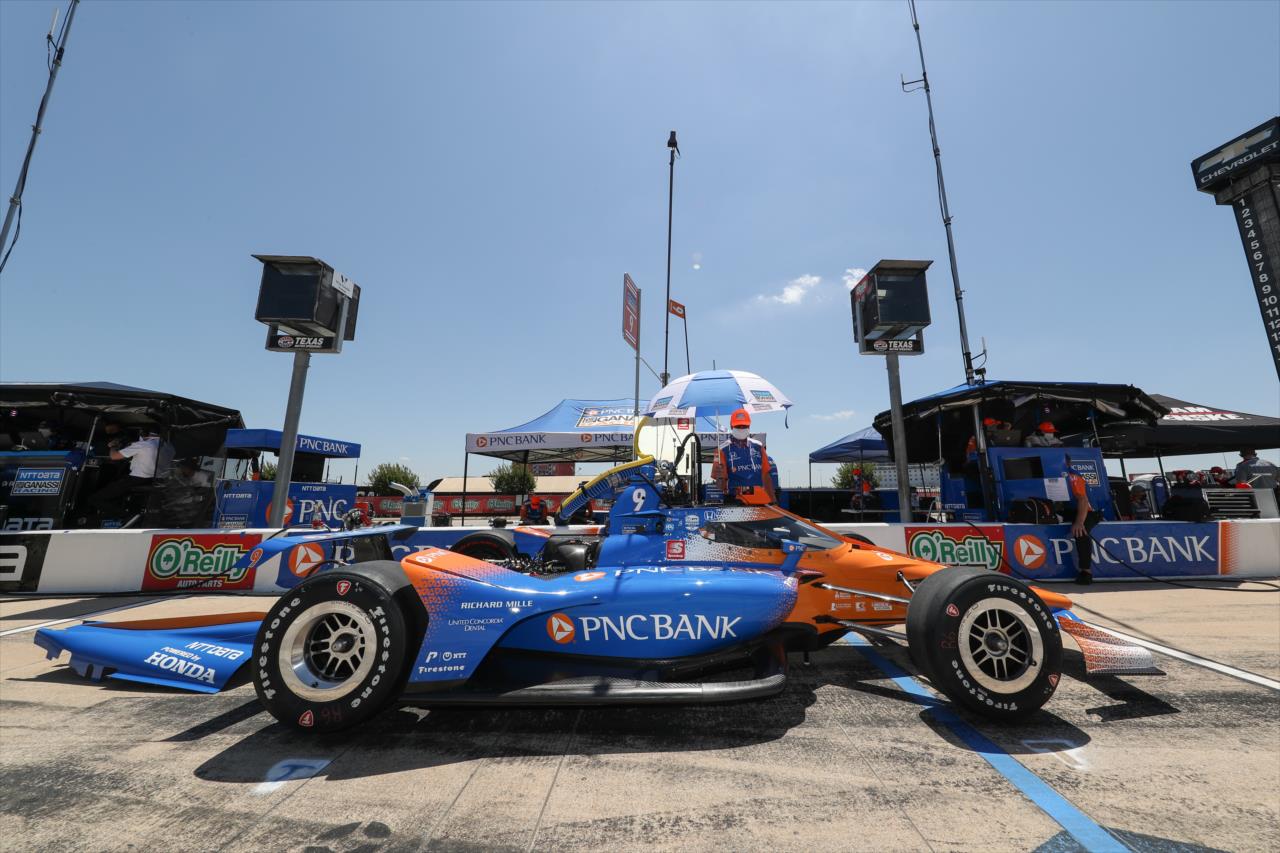 Scott Dixon during practice for the Genesys 300 at Texas Motor Speedway Saturday, June 6, 2020 -- Photo by: Chris Owens