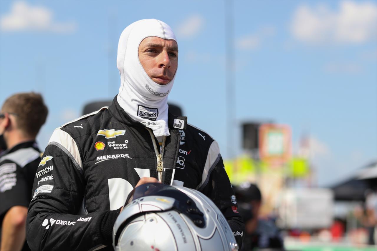 Simon Pagenaud during qualifying for the Genesys 300 at Texas Motor Speedway Saturday, June 6, 2020 -- Photo by: Chris Owens