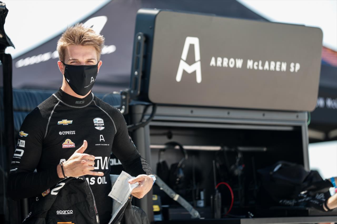 Oliver Askew during practice for the Genesys 300 at Texas Motor Speedway Saturday, June 6, 2020 -- Photo by: Joe Skibinski