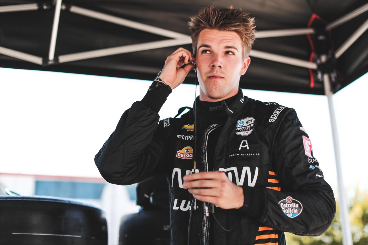 Oliver Askew prior to practice for the Genesys 300 at Texas Motor Speedway Saturday, June 6, 2020 -- Photo by: Joe Skibinski