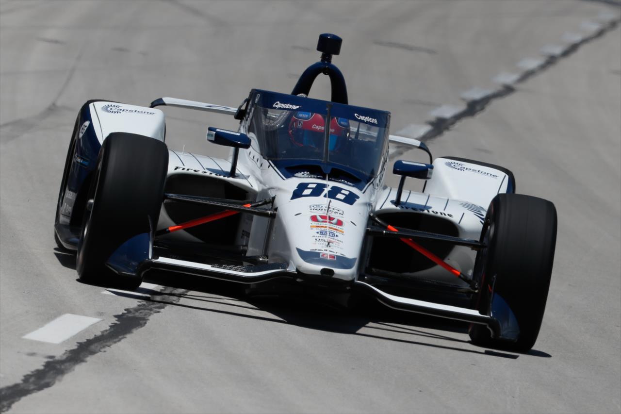 Colton Herta during practice for the Genesys 300 at Texas Motor Speedway Saturday, June 6, 2020 -- Photo by: Joe Skibinski