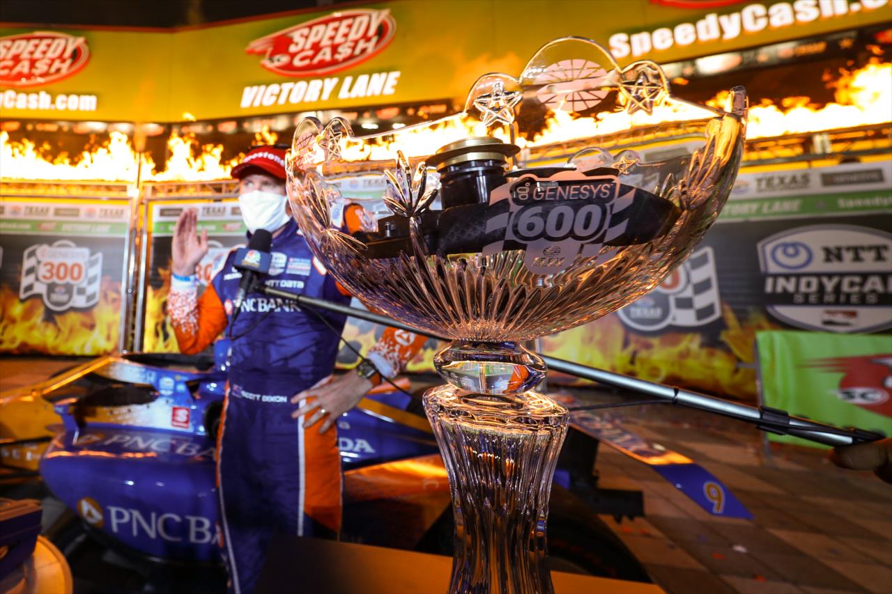 Scott Dixon wins the Genesys 300 at Texas Motor Speedway Saturday, June 6, 2020 -- Photo by: Chris Owens