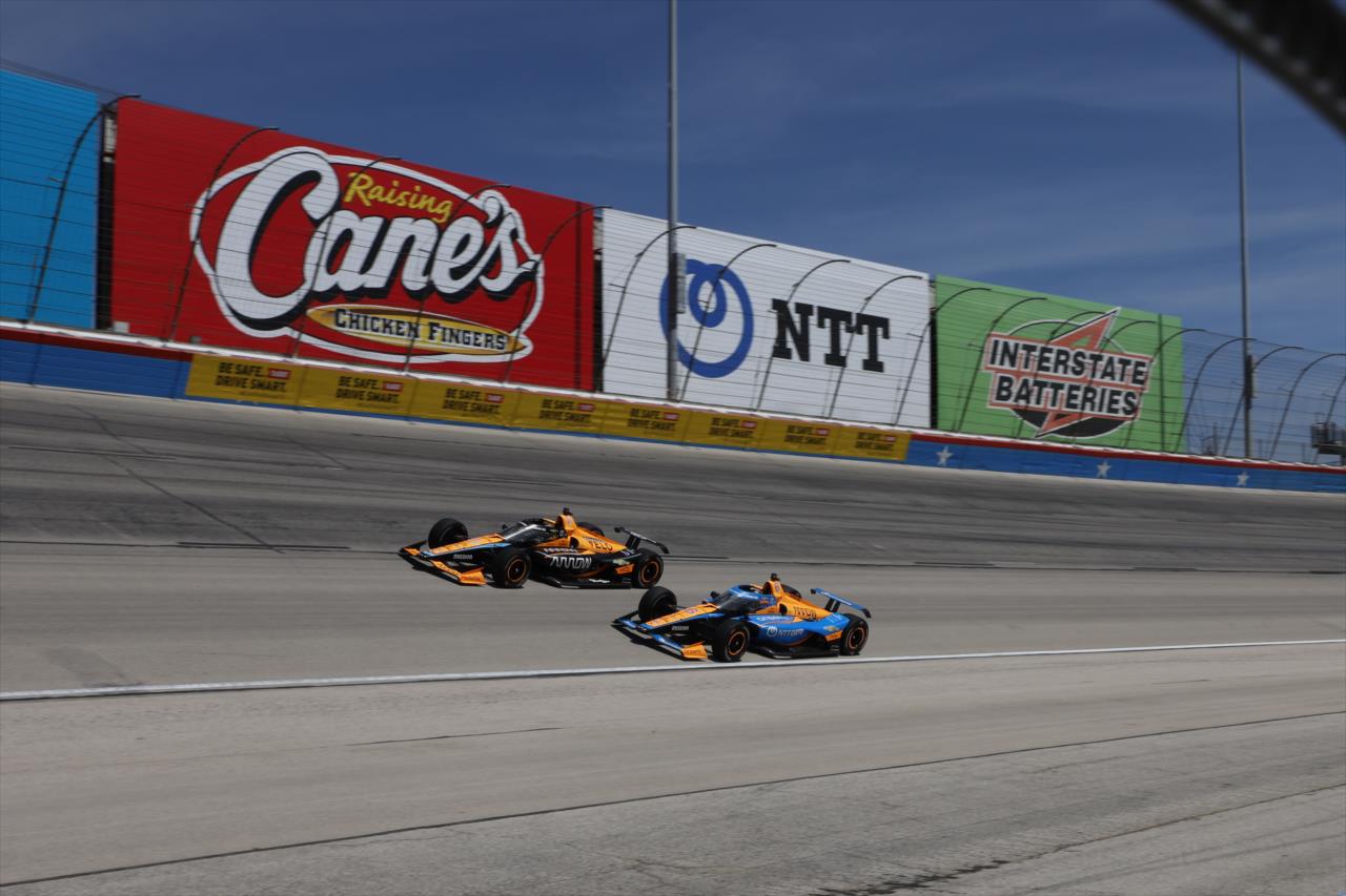 Pato O'Ward and Felix Rosenqvist - PPG 375 at Texas Motor Speedway - By: Chris Jones -- Photo by: Chris Jones