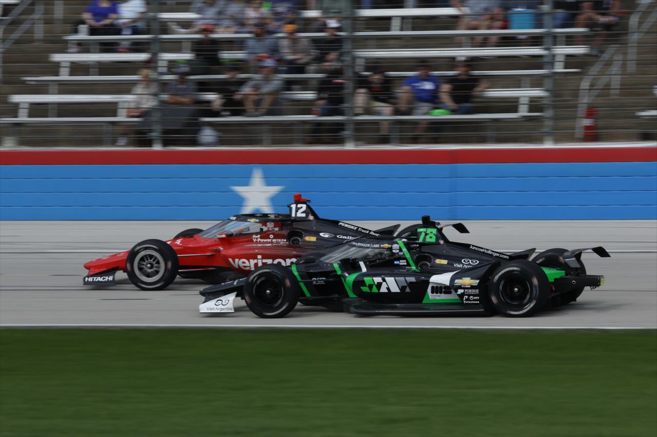 Will Power and Agustin Canapino - PPG 375 at Texas Motor Speedway - By: Chris Jones -- Photo by: Chris Jones