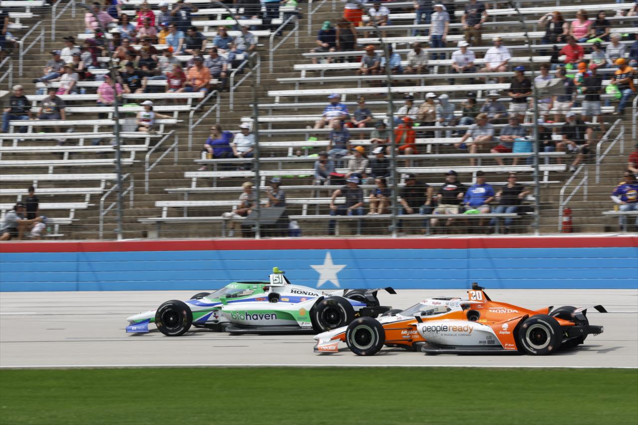 Sting Ray Robb and Jack Harvey - PPG 375 at Texas Motor Speedway - By: Chris Jones -- Photo by: Chris Jones