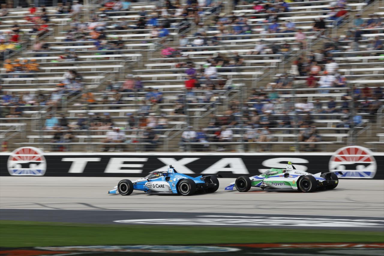 Graham Rahal and Sting Ray Robb - PPG 375 at Texas Motor Speedway - By: Chris Jones -- Photo by: Chris Jones