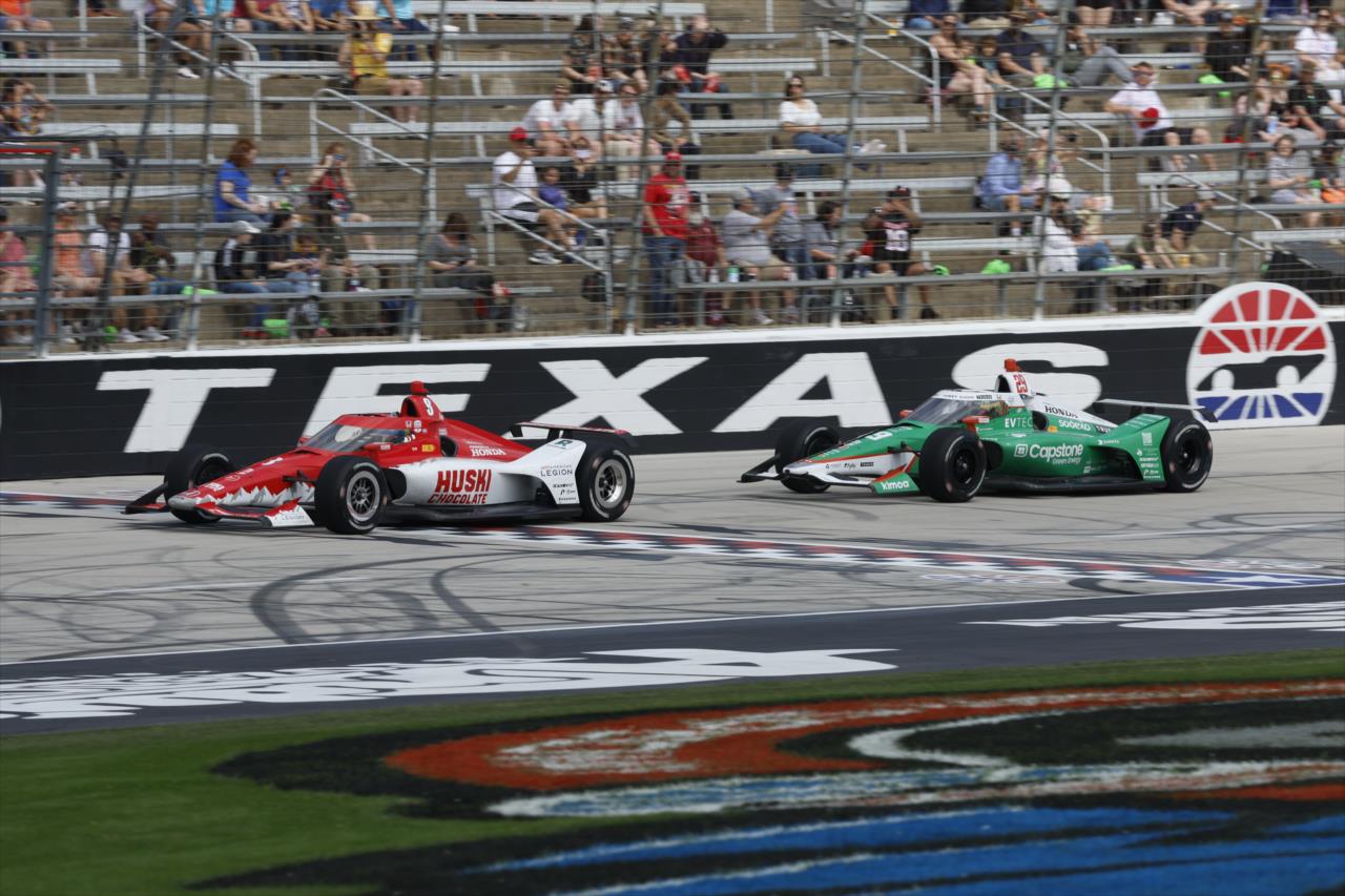Marcus Ericsson and Devlin DeFrancesco - PPG 375 at Texas Motor Speedway - By: Chris Jones -- Photo by: Chris Jones