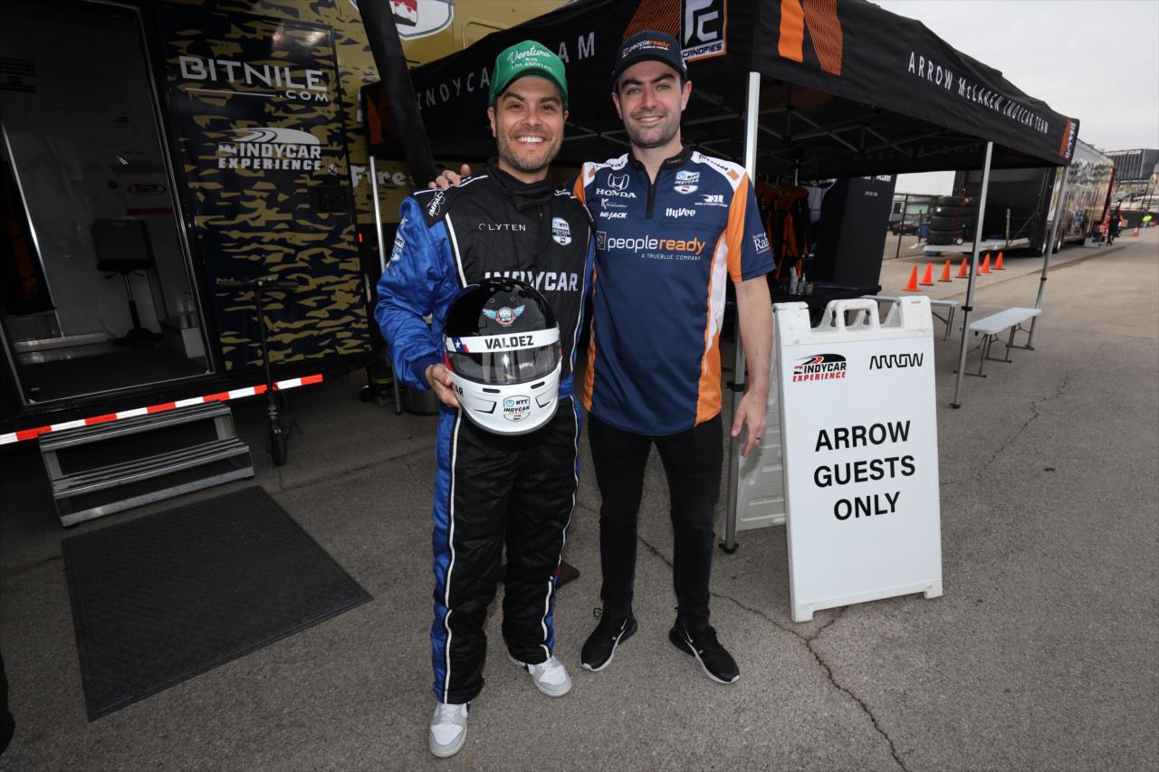 Erik Valdez with Jack Harvey - PPG 375 at Texas Motor Speedway - By: Joe Skibinski -- Photo by: Joe Skibinski