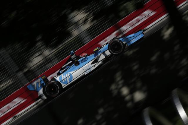 Simon Pagenaud on course in Toronto -- Photo by: Shawn Gritzmacher