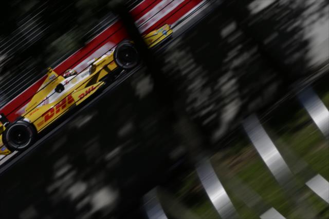 Ryan Hunter-Reay on course in Toronto -- Photo by: Shawn Gritzmacher