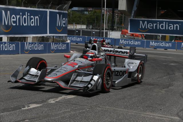 Will Power makes his exit of Turn 8 during the final warmup for the Honda Indy Toronto -- Photo by: Chris Jones