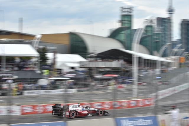 Graham Rahal sails into Turn 11 during the Honda Indy Toronto -- Photo by: Chris Owens