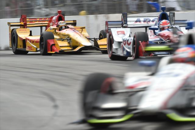 Ryan Hunter-Reay chases down the field during the Honda Indy Toronto -- Photo by: Chris Owens