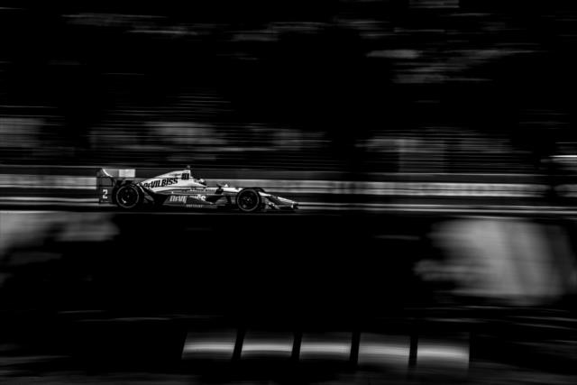 Josef Newgarden streaks toward Turn 1 during the final warmup for the Honda Indy Toronto -- Photo by: Shawn Gritzmacher