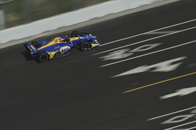 Alexander Rossi streaks down the frontstretch during the Honda Indy Toronto -- Photo by: Chris Owens