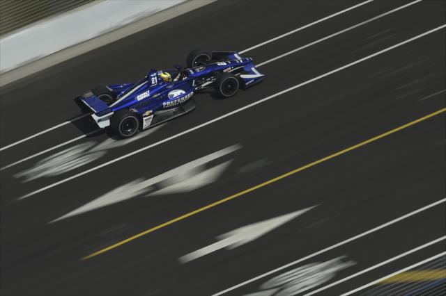 Spencer Pigot streaks down the frontstretch during the Honda Indy Toronto -- Photo by: Chris Owens