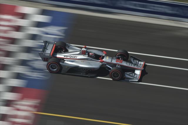 Will Power streaks across the start-finish line during the Honda Indy Toronto -- Photo by: Chris Owens