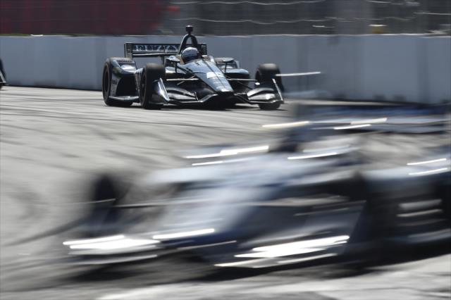 Jordan King chases down the field entering Turn 8 during the Honda Indy Toronto -- Photo by: Chris Owens