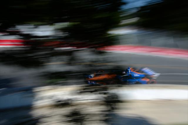 Scot Dixon races up the hill through Turn 4 during the Honda Indy Toronto -- Photo by: James  Black