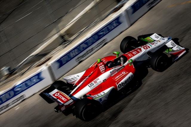 Marco Andretti races through Turn 9 during the Honda Indy Toronto -- Photo by: Joe Skibinski