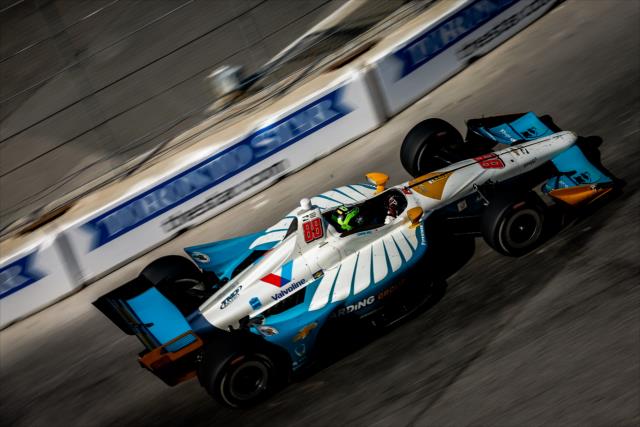 Conor Daly races through Turn 9 during the Honda Indy Toronto -- Photo by: Joe Skibinski