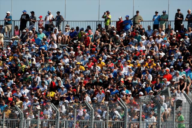 A fantastic crowd on hand enjoying the sunshine and racing action at the Honda Indy Toronto -- Photo by: Joe Skibinski