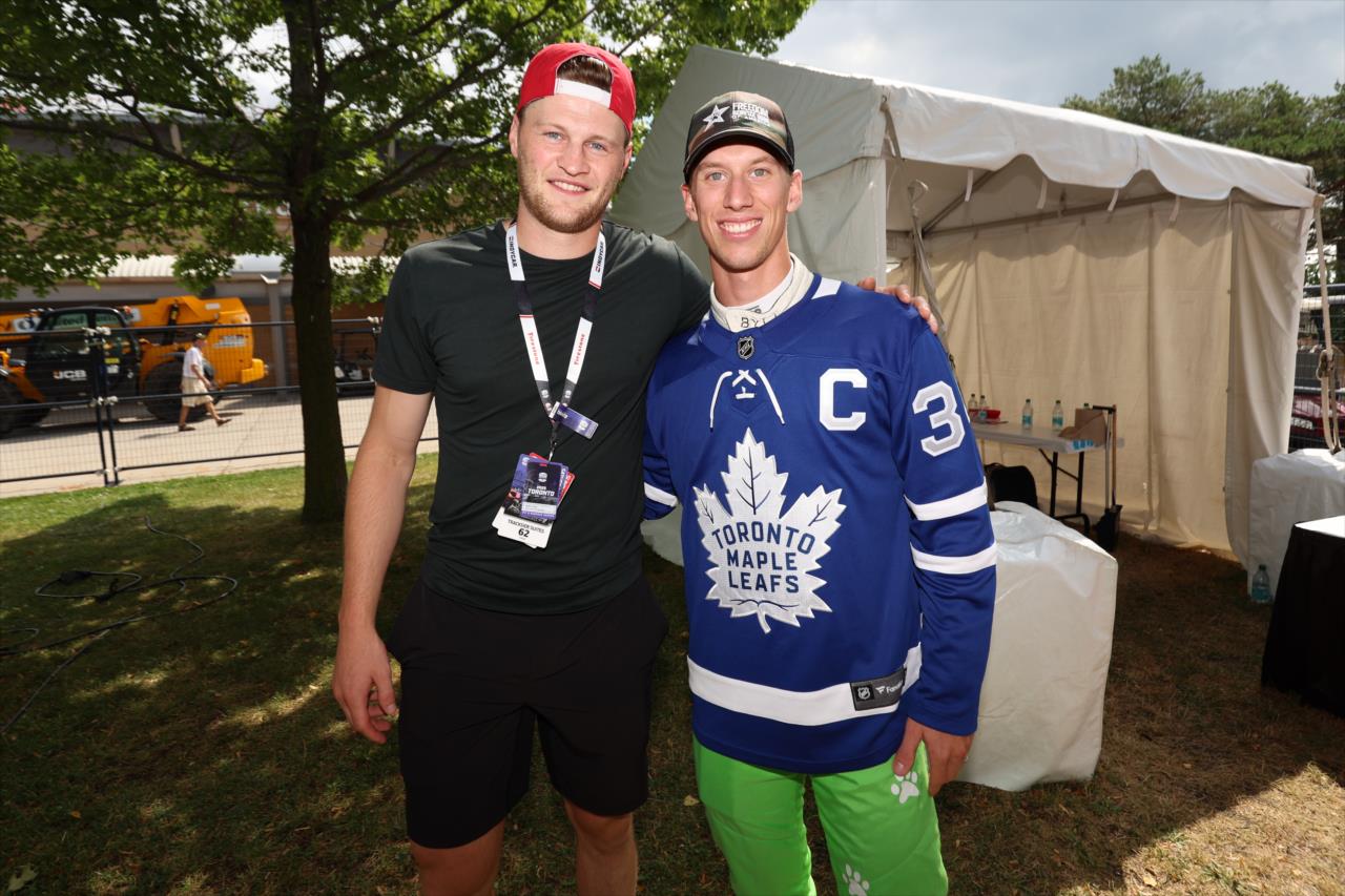 Steve Lorentz with Sting Ray Robb - Ontario Honda Dealers Indy Toronto - By: Joe Skibinski -- Photo by: Joe Skibinski