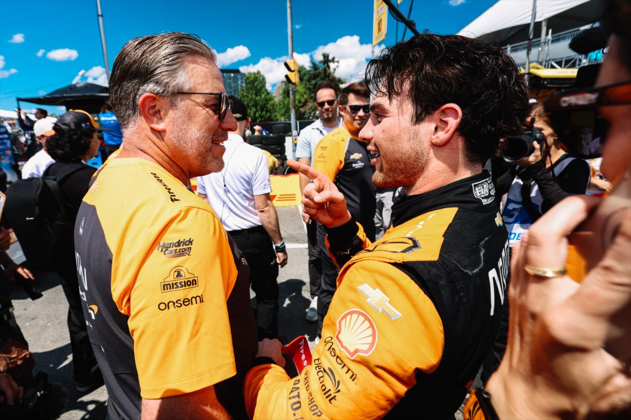 Zak Brown and Pato O'Ward - Ontario Honda Dealers Indy Toronto - By: Joe Skibinski -- Photo by: Joe Skibinski