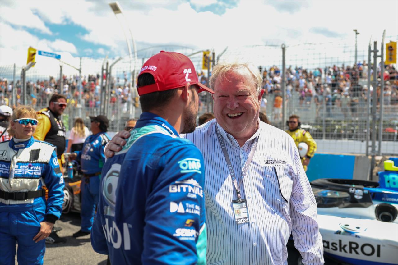 Rinus VeeKay and Dale Coyne - Ontario Honda Dealers Indy Toronto - By: Travis Hinkle -- Photo by: Travis Hinkle