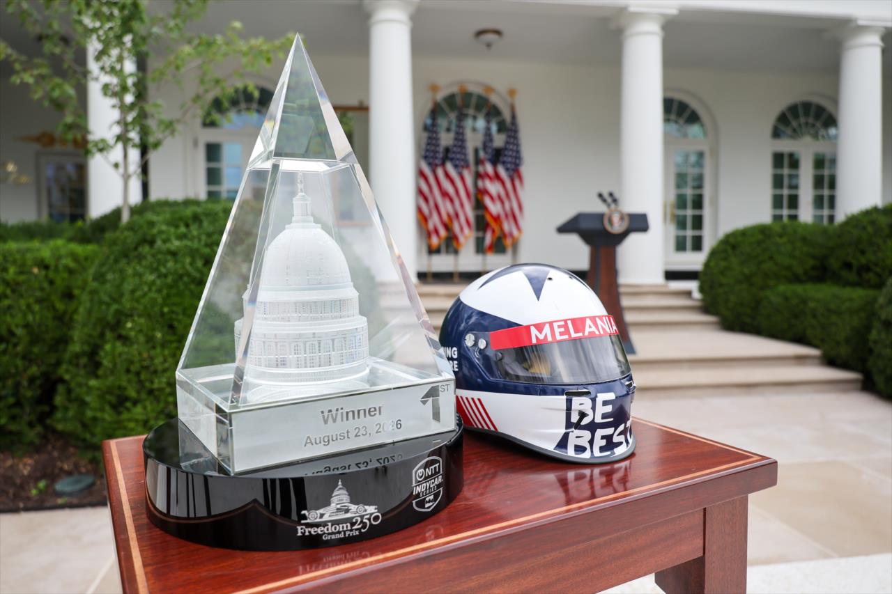View First Lady Melania Trump Joins IndyCar and FOX Corporation to Expand Fostering the Future - Thursday, August 20, 2026 Photos