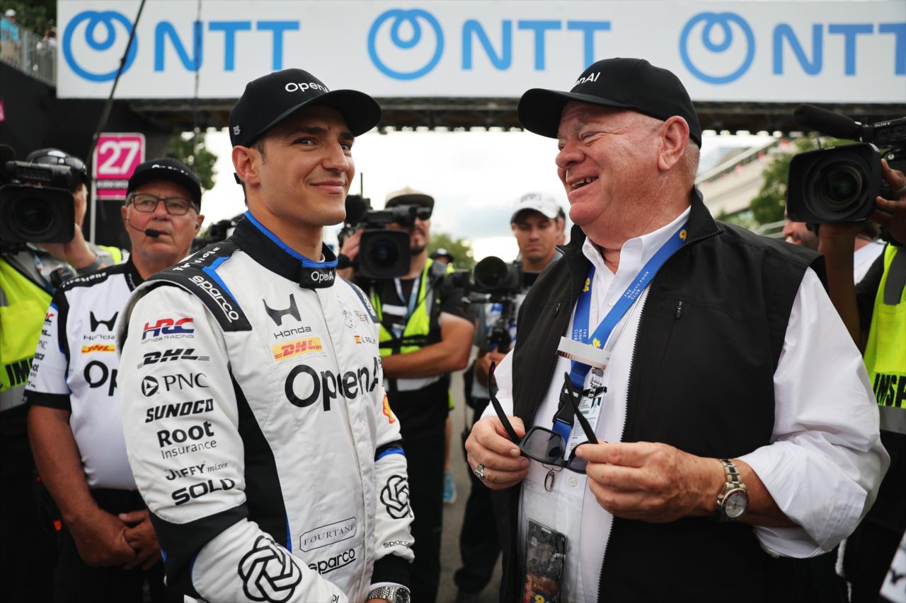 Alex Palou and Chip Ganassi - Freedom 250 Grand Prix of Washington, D.C. - By: Joe Skibinski -- Photo by: Travis Hinkle